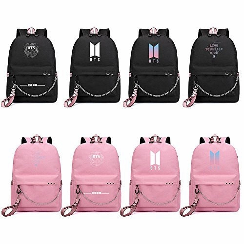 Bosunshine BTS Love Yourself V Suga Jin Jimin Jung Kook Casual Backpack Daypack Laptop Bag