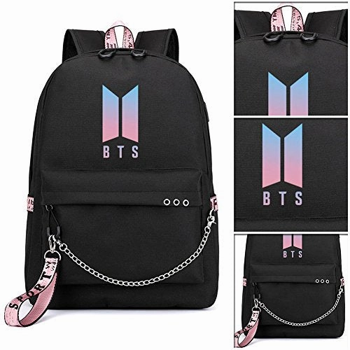 Bosunshine BTS Love Yourself V Suga Jin Jimin Jung Kook Casual Backpack Daypack Laptop Bag