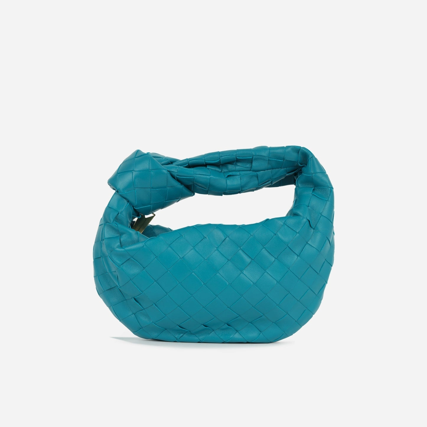 Bottega Veneta - Mini Jodie - Teal lambskin Intrecciato GHW - Pristine