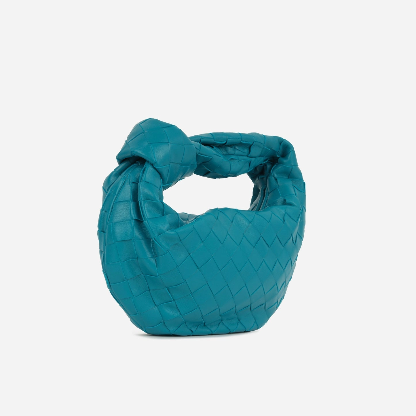 Bottega Veneta - Mini Jodie - Teal lambskin Intrecciato GHW - Pristine