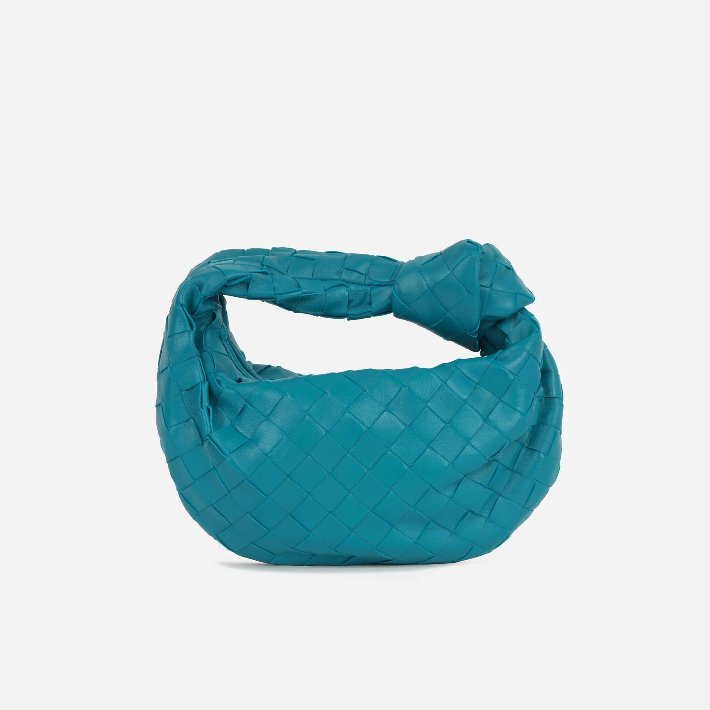 Bottega Veneta - Mini Jodie - Teal lambskin Intrecciato GHW - Pristine