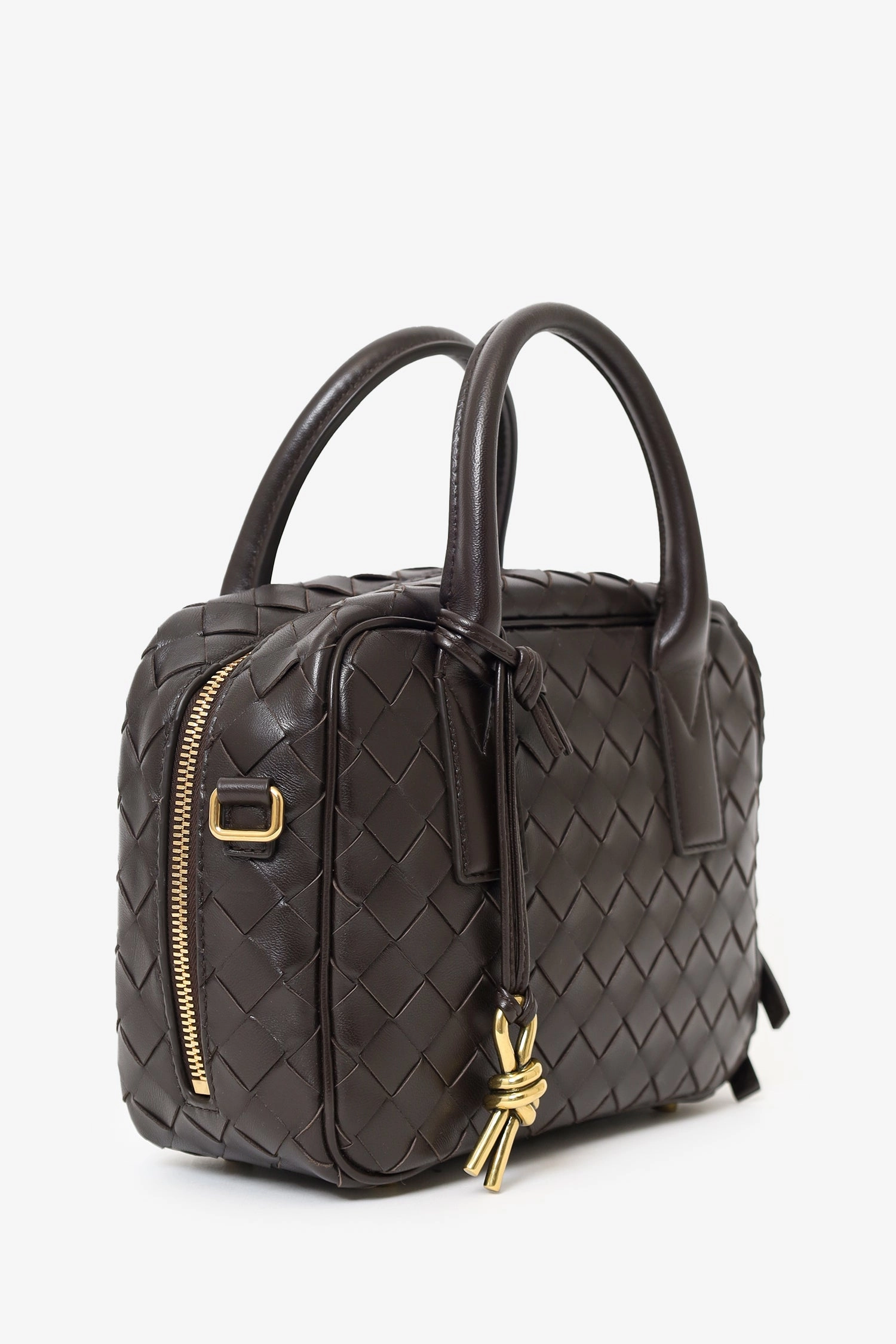 Bottega Veneta Brown Intrecciato Leather Getaway Crossbody Bag