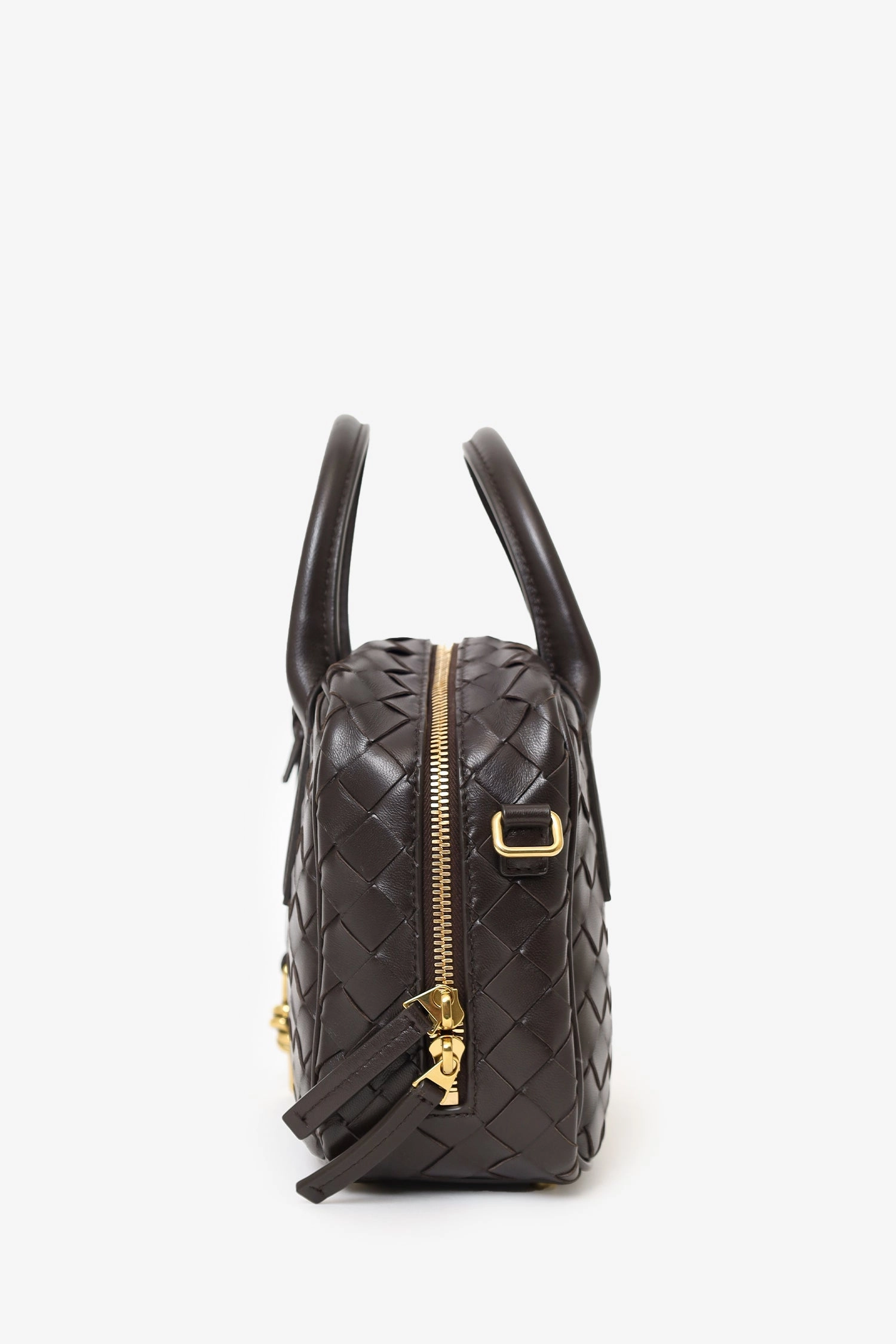Bottega Veneta Brown Intrecciato Leather Getaway Crossbody Bag
