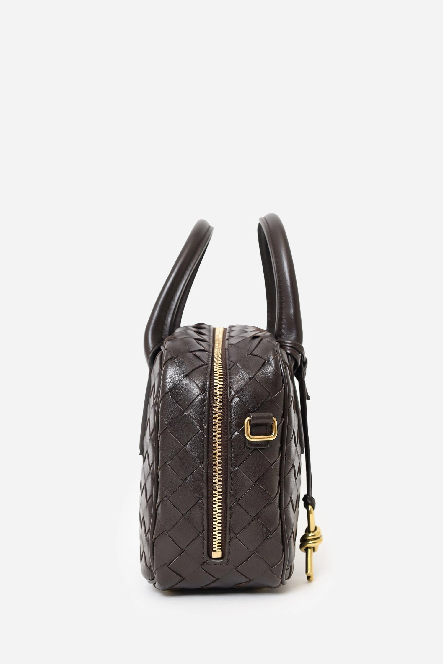 Bottega Veneta Brown Intrecciato Leather Getaway Crossbody Bag