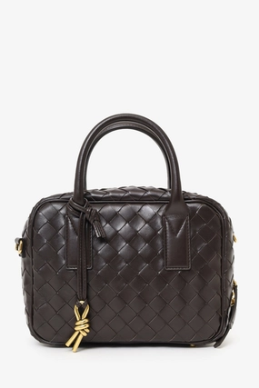 Bottega Veneta Brown Intrecciato Leather Getaway Crossbody Bag