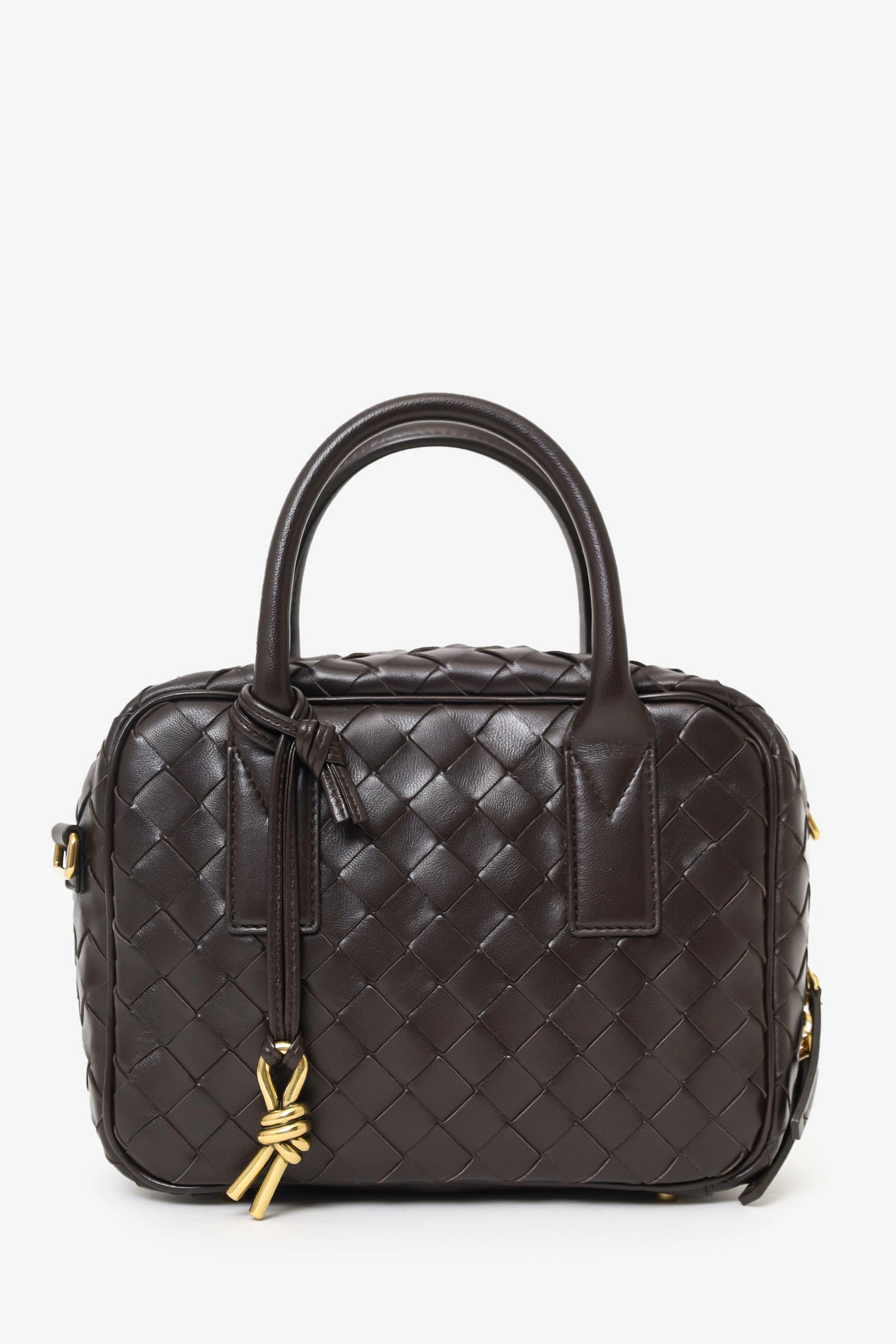 Bottega Veneta Brown Intrecciato Leather Getaway Crossbody Bag
