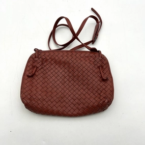 Bottega Veneta Intrecciato Nodini - Burgundy Crossbody Bags, Handbags AF394