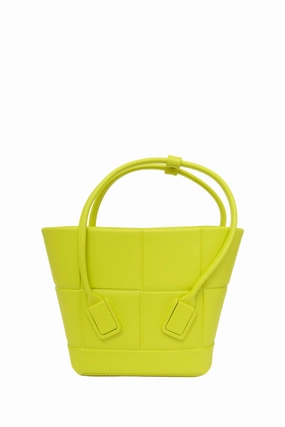 Bottega Veneta Kiwi Rubber Mini Arco Tote Bag