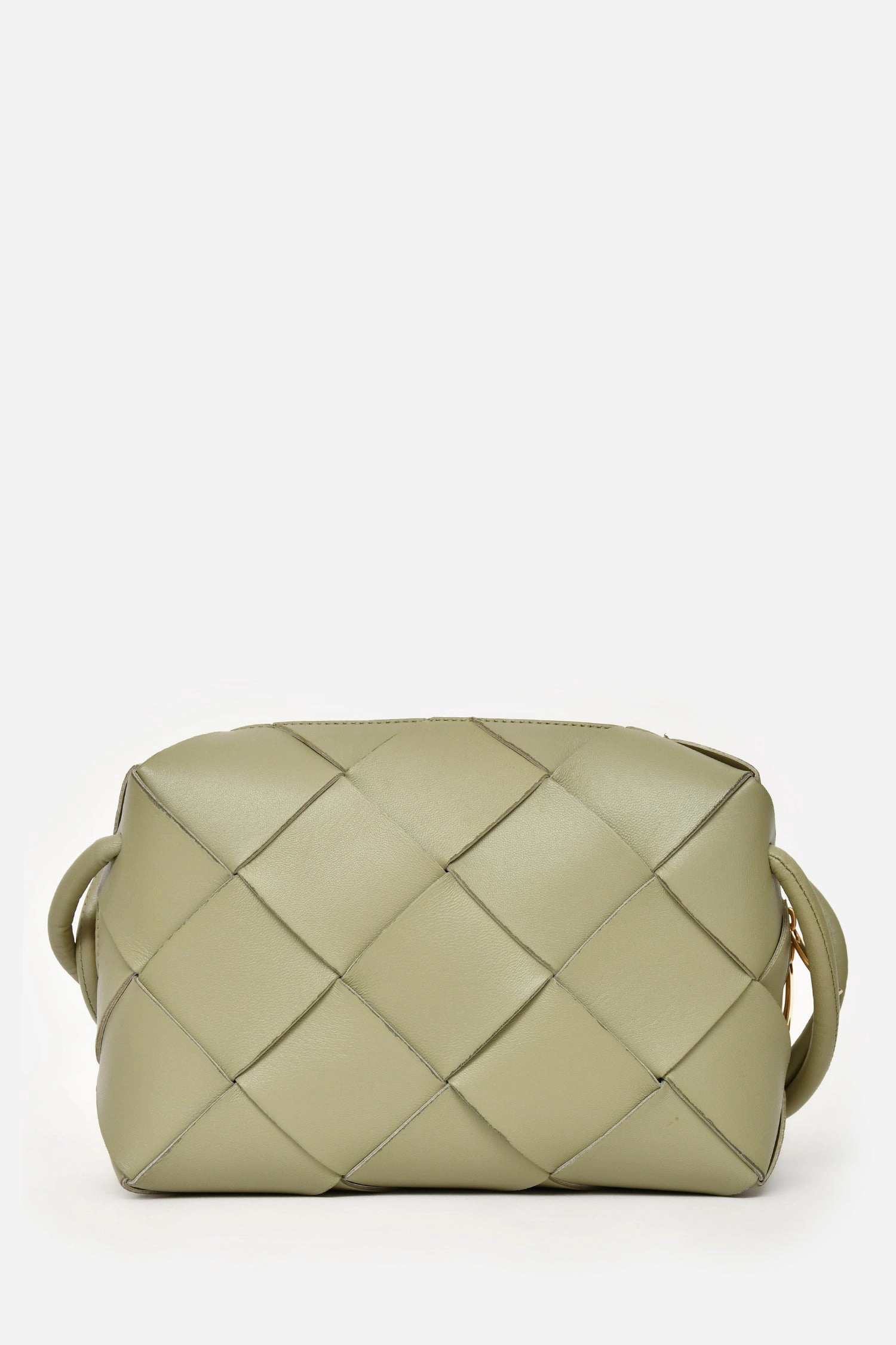 Bottega Veneta Sage Green Maxi Intrecciato 'Loop' Crossbody Bag