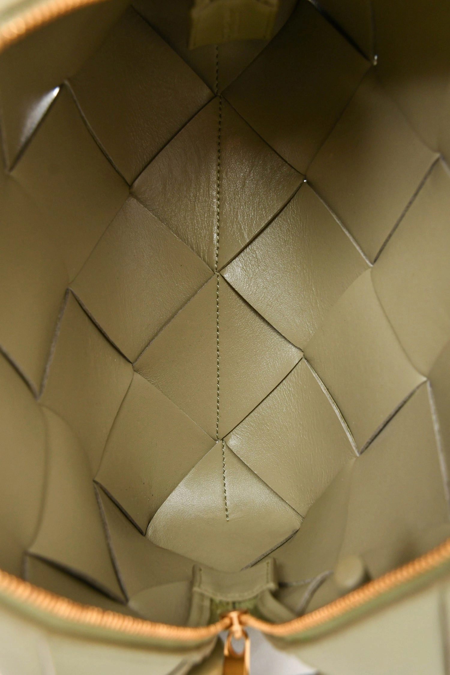Bottega Veneta Sage Green Maxi Intrecciato 'Loop' Crossbody Bag