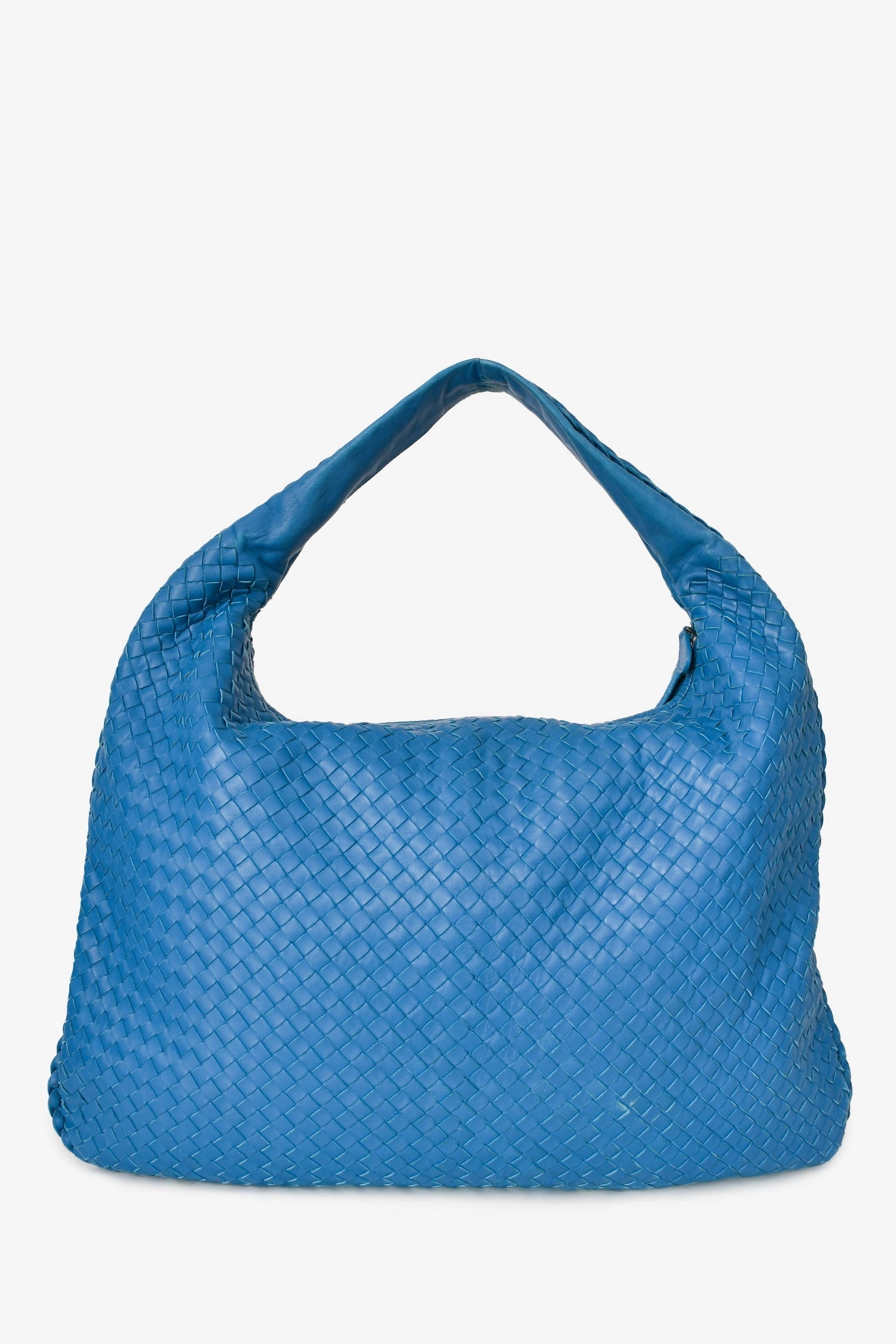 Bottega Veneta Teal Leather Extra Large Intrecciato Shoulder Bag