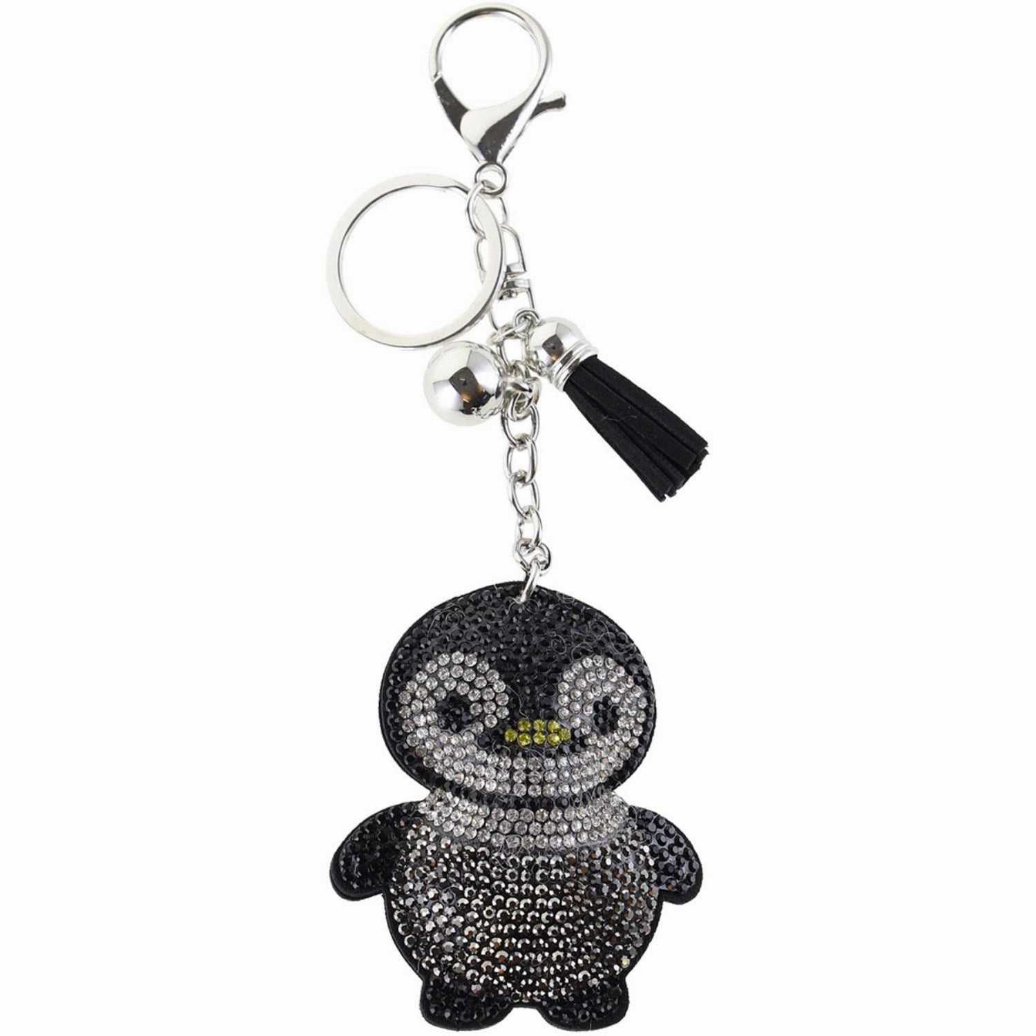 Bow's by Str Penguin Keychain - Black