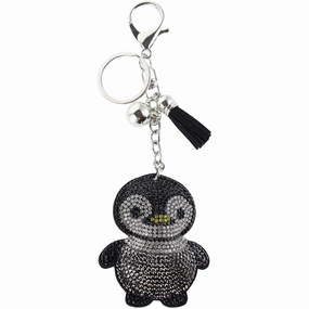 Bow's by Str Penguin Keychain - Black