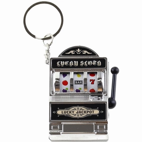 Bow's by Str Slot Machine Keychain - Silver