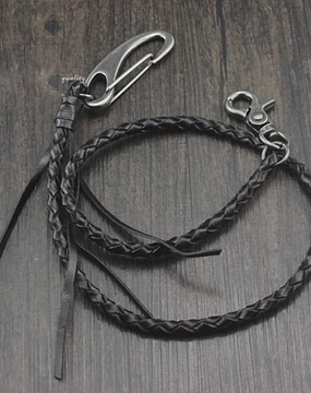 Braided Leather Cool Punk Rock Wallet Chain Biker Trucker Wallet Chain Trucker Wallet Chain for Men