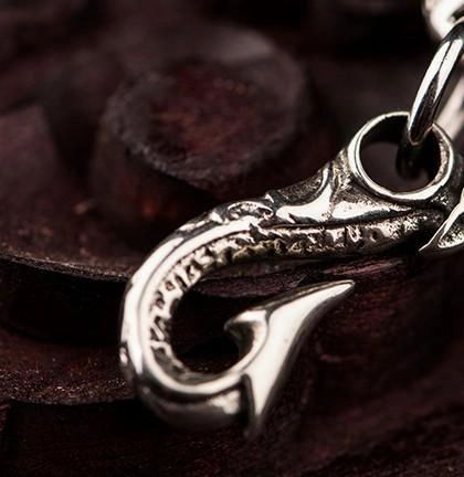 Brass silver biker trucker Skull Keychain wallet Chain for chain wallet biker wallet trucker wallet