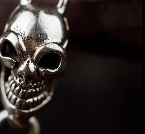 Brass silver biker trucker Skull Keychain wallet Chain for chain wallet biker wallet trucker wallet
