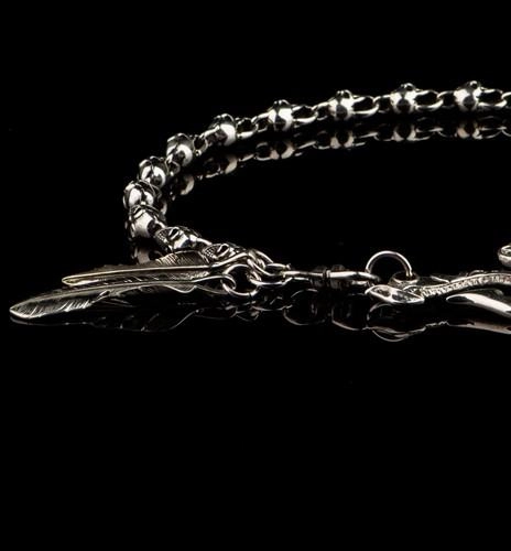 Brass Silver biker trucker Skull wallet Chain for chain wallet biker wallet trucker wallets