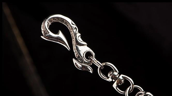 Brass Silver biker trucker Skull wallet Chain for chain wallet biker wallet trucker wallets