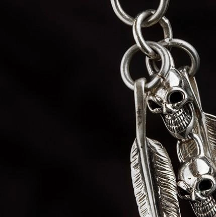 Brass Silver biker trucker Skull wallet Chain for chain wallet biker wallet trucker wallets