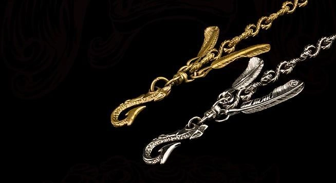 Brass silver biker trucker Tibetan wallet Chain for chain wallets biker wallet trucker wallet
