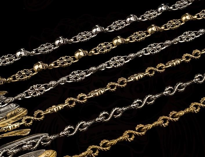 Brass silver biker trucker Tibetan wallet Chain for chain wallets biker wallet trucker wallet