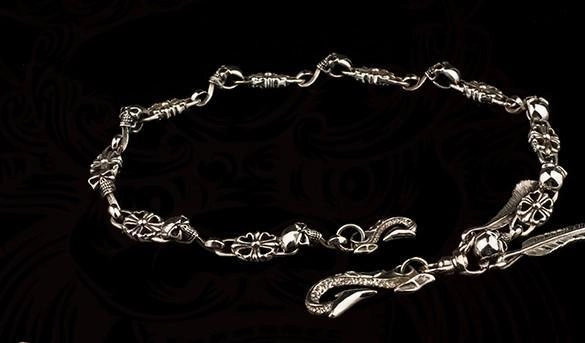 Brass silver biker trucker Tibetan wallet Chain for chain wallets biker wallet trucker wallet