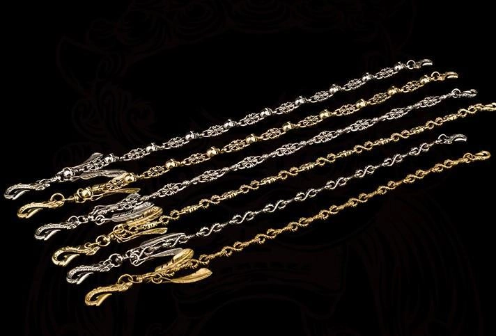 Brass silver biker trucker Tibetan wallet Chain for chain wallets biker wallet trucker wallet