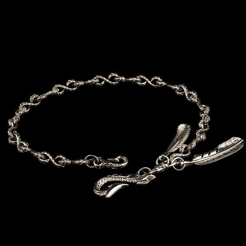 Brass silver biker trucker Tibetan wallet Chain for chain wallets biker wallet trucker wallet