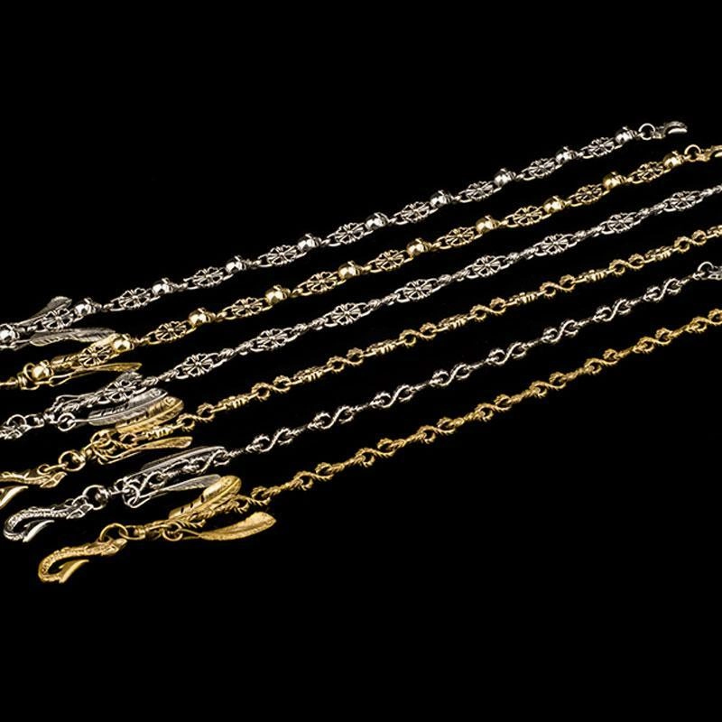 Brass silver biker trucker Tibetan wallet Chain for chain wallets biker wallet trucker wallet