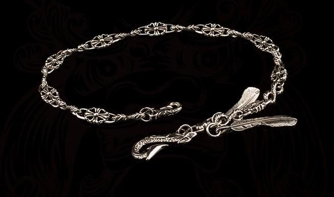 Brass silver biker trucker Tibetan wallet Chain for chain wallets biker wallet trucker wallet