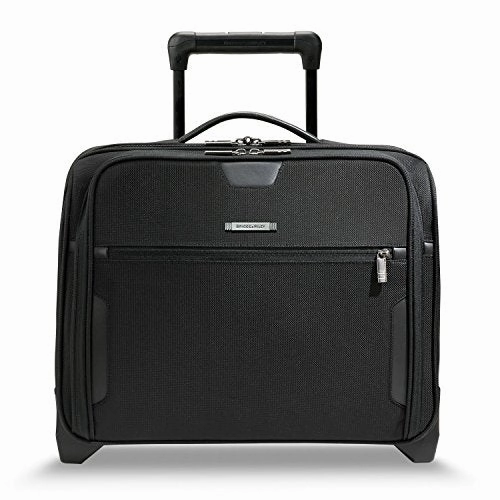 Briggs & Riley Medium Slim Rolling Brief Kr251 (One Size, Black)