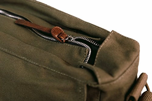 BroBag Mens Padded Canvas Messener Bag for Tablets and Laptops up to 14 inch