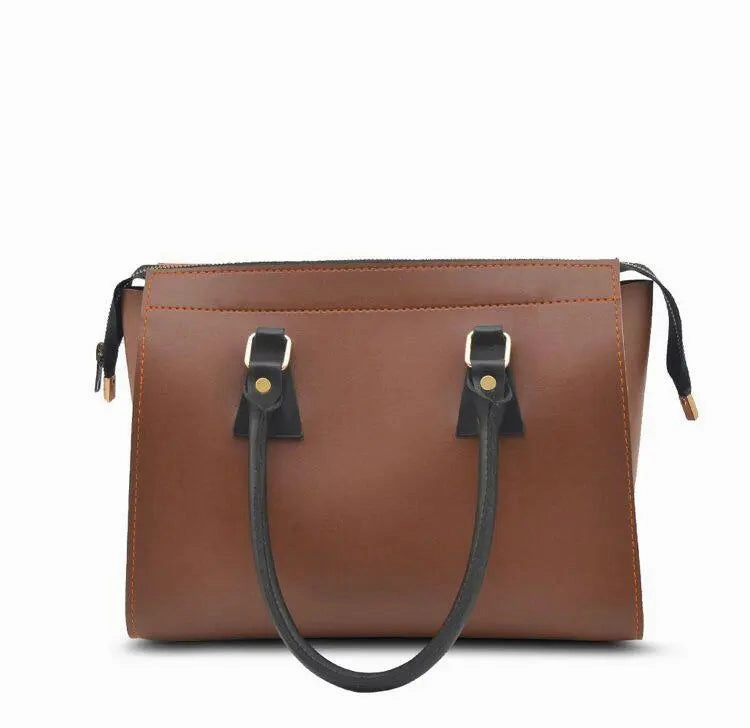 Brown Top Handel Bag 666