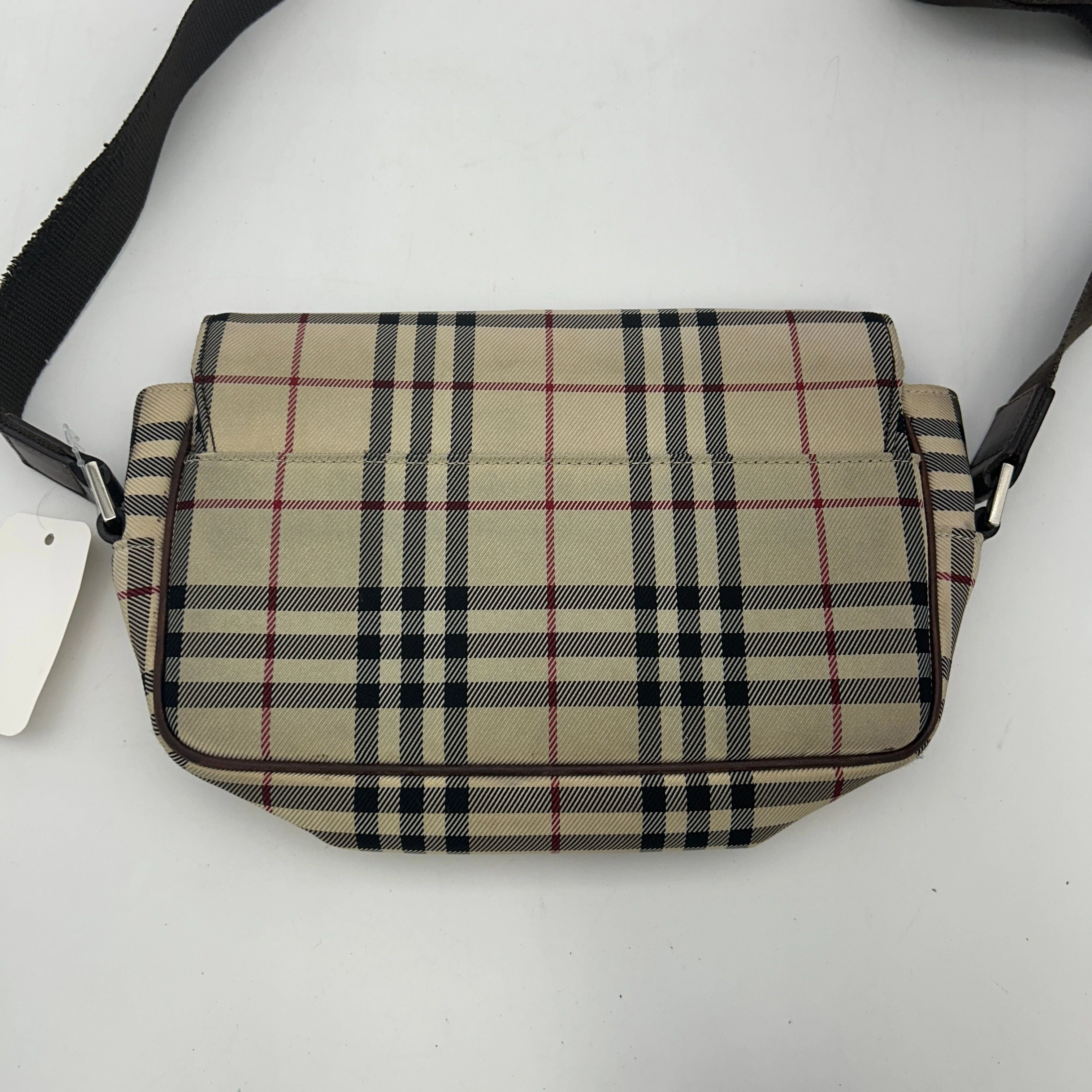 Burberry 2000-2017 House Check Canvas Flap Crossbody Bag bb5514gr