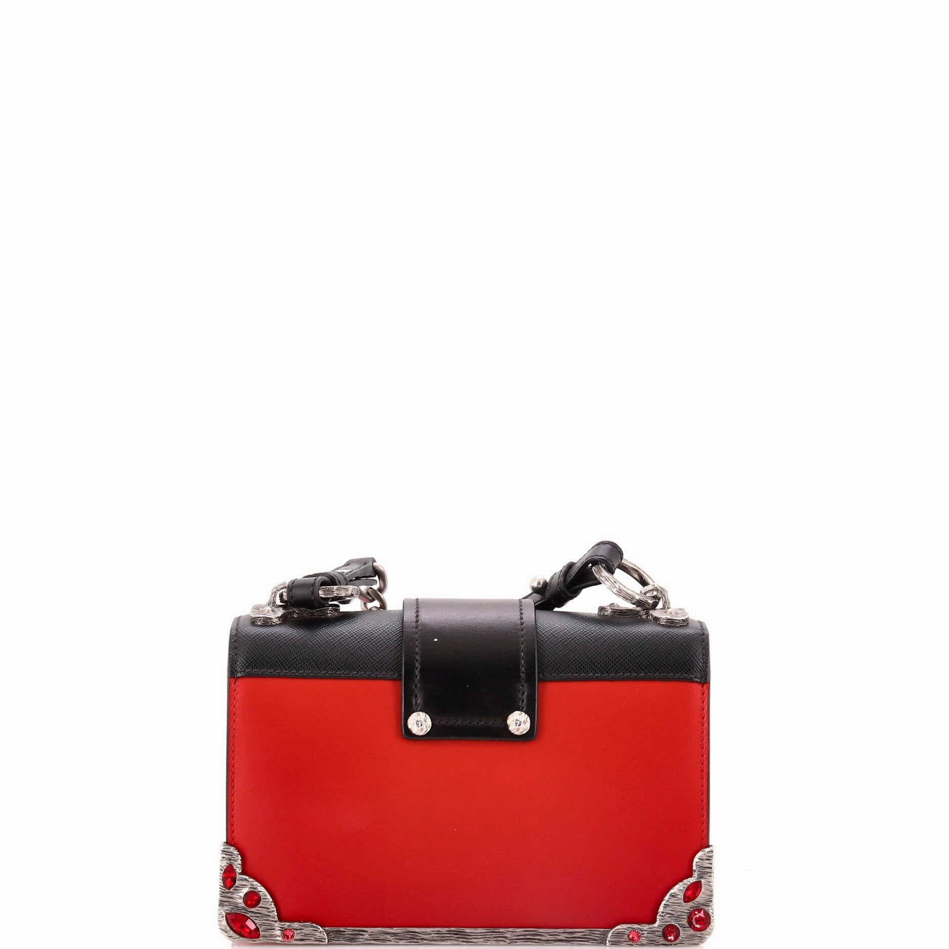 Cahier Chain Crossbody Bag City Calf and Saffiano Small