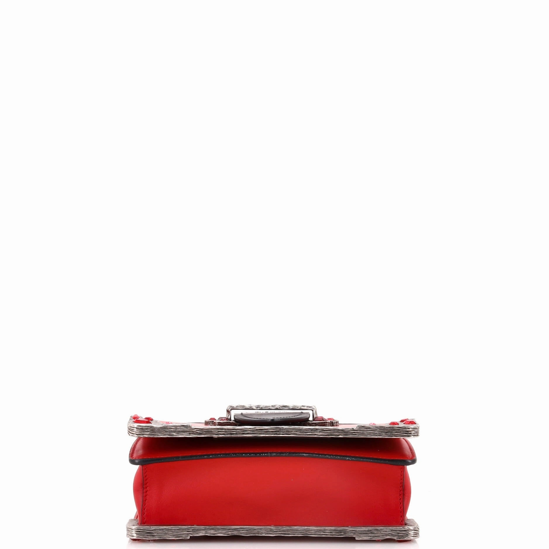 Cahier Chain Crossbody Bag City Calf and Saffiano Small