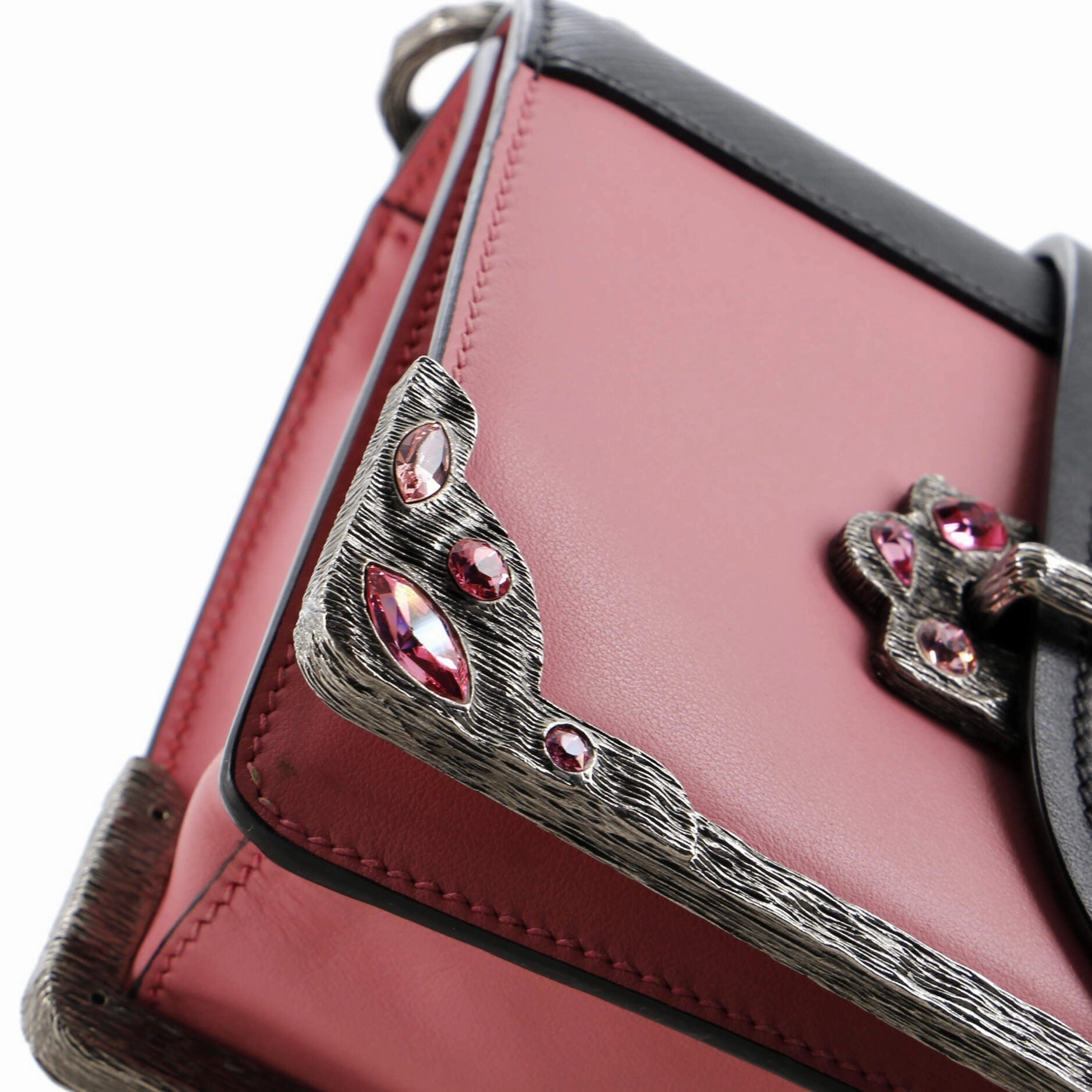 Cahier Chain Crossbody Bag City Calf and Saffiano Small