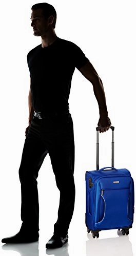 Calvin Klein Warwick 21 Inch Upright Carry-On Suitcase, Blue, One Size