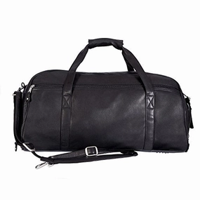 Canyon Outback Marble Canyon 23-Inch Leather Sport Duffel, Black, One Size