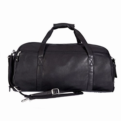 Canyon Outback Marble Canyon 23-Inch Leather Sport Duffel, Black, One Size