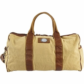 Canyon Outback Urban Edge Mason 21 Inch Canvas And Leather Duffel Bag, Tan, One Size