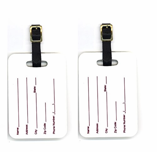 Carolines Treasures 6020Bt Orange Tabby Cat On The Fence Luggage Tag - Pair 2, 4 X 2.75 In.
