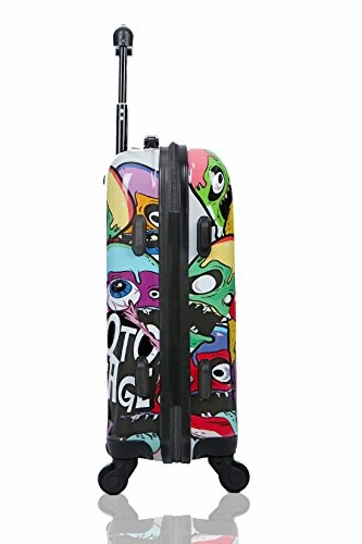 Carry-On Cabin Luggage 55X35X20 Suitcase 20 Inch Approved Lightweight 4 Wheel Hard Case Kids