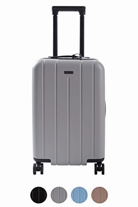 Carry On Luggage Lightweight Suitcase Spinner (Grey)