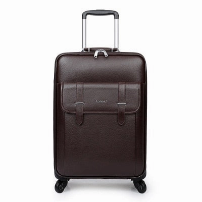 Carrylove 2018 Business Luggage 16/20/24 Size High-Quality Pu Rolling Luggage Spinner Brand