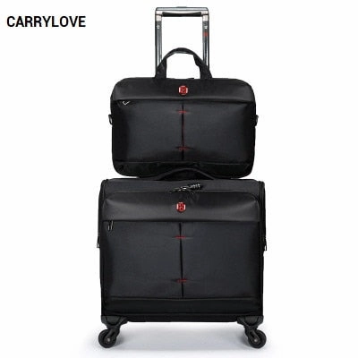 Carrylove  Business Senior 16 Size   Luggage Handbag Rolling Luggage Spinner Brand Travel Suitcase