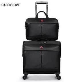 Carrylove  Business Senior 16 Size   Luggage Handbag Rolling Luggage Spinner Brand Travel Suitcase