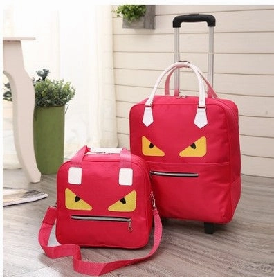 Carrylove Cartoon Luggage Series 16/18 Size  Boarding Handbag Rolling Luggage Spinner Brand