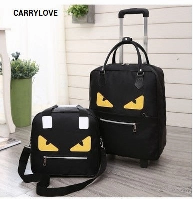 Carrylove Cartoon Luggage Series 16/18 Size  Boarding Handbag Rolling Luggage Spinner Brand